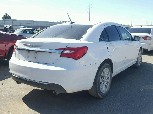 1C3CCBAG5DN738353 - 2013 CHRYSLER 200 LX WHITE photo 4