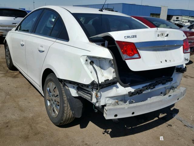 1G1PK5SB5D7117728 - 2013 CHEVROLET CRUZE LT WHITE photo 3