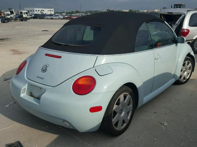 3VWDD21Y53M332956 - 2003 VOLKSWAGEN NEW BEETLE 蓝色 照片 4