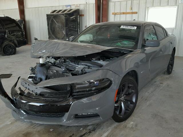 2C3CDXCT8HH612037 - 2017 DODGE CHARGER R/ GRAY photo 2