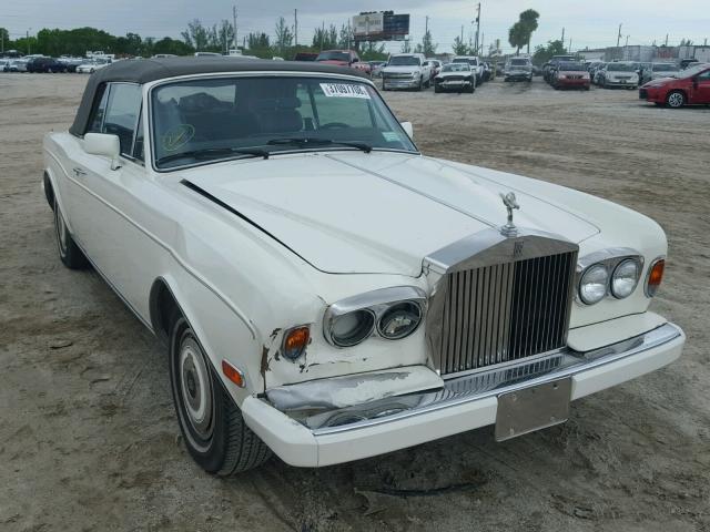 SCAZD42A0GCX14168 - 1986 ROLLS-ROYCE CORNICHE I WHITE photo 1
