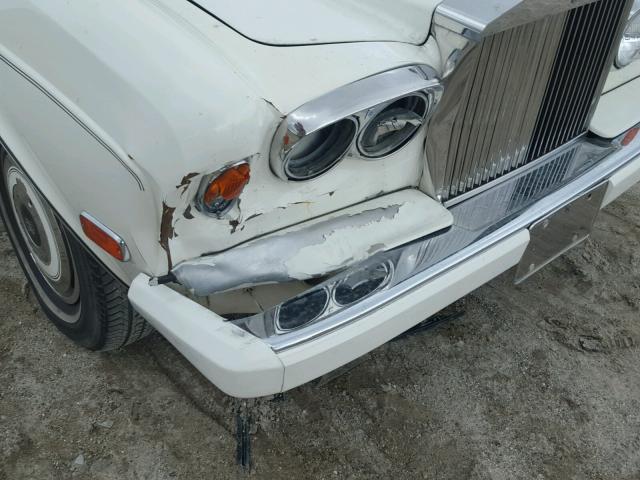 SCAZD42A0GCX14168 - 1986 ROLLS-ROYCE CORNICHE I WHITE photo 9
