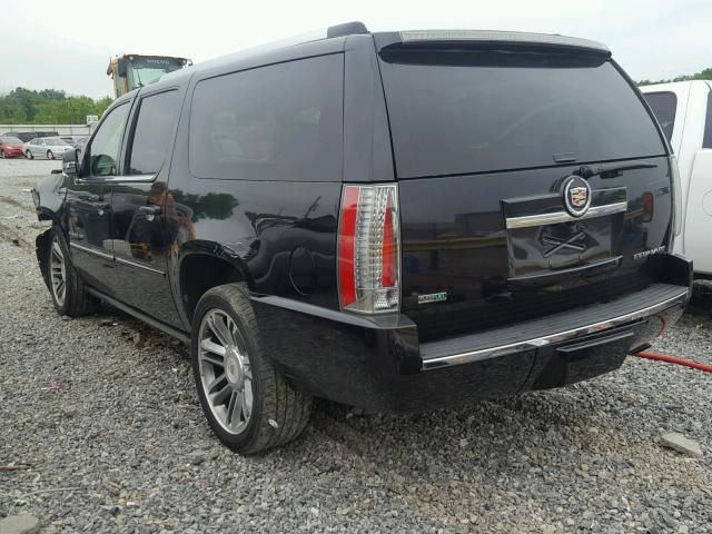 1GYS3JEF7CR210737 - 2012 CADILLAC ESCALADE E BLACK photo 3