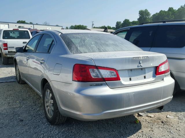 4A3AB36F99E008901 - 2009 MITSUBISHI GALANT ES SILVER photo 3