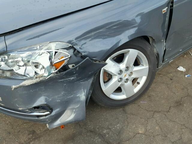 1G1ZG57B08F223700 - 2008 CHEVROLET MALIBU LS BLUE photo 9
