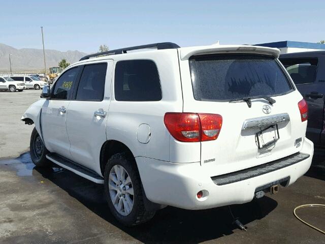 5TDDW5G17BS044606 - 2011 TOYOTA SEQUOIA PL WHITE photo 3