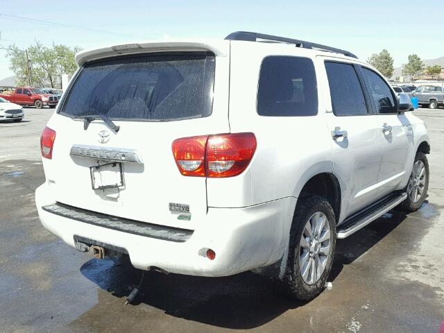 5TDDW5G17BS044606 - 2011 TOYOTA SEQUOIA PL WHITE photo 4