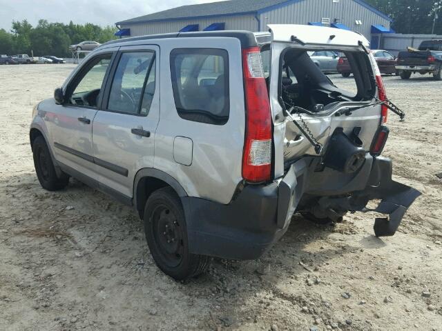 JHLRD68585C019449 - 2005 HONDA CR-V LX SILVER photo 3