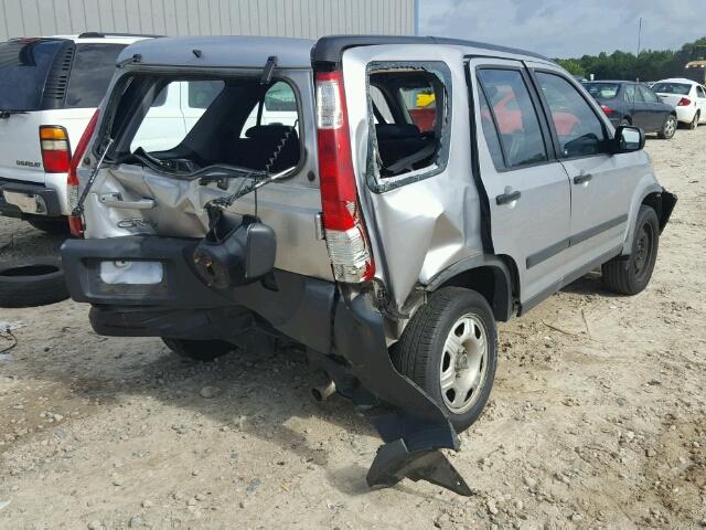 JHLRD68585C019449 - 2005 HONDA CR-V LX SILVER photo 4