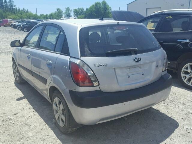 KNADE243796480404 - 2009 KIA RIO 5 SX SILVER photo 3