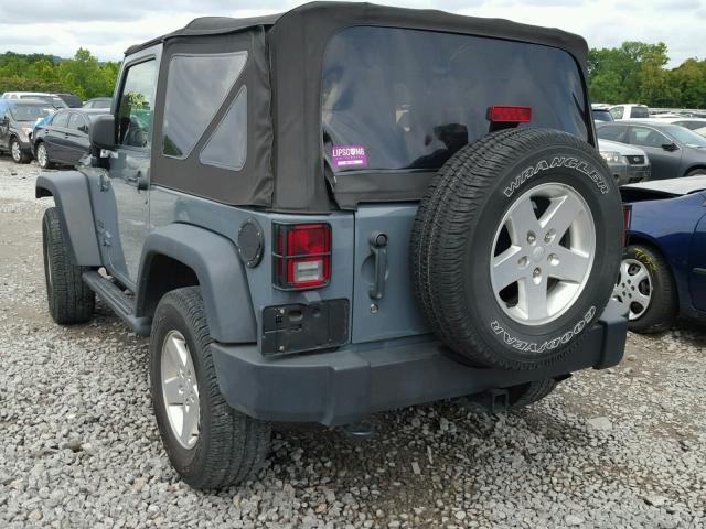 1C4AJWAG2EL176831 - 2014 JEEP WRANGLER S BLUE photo 3