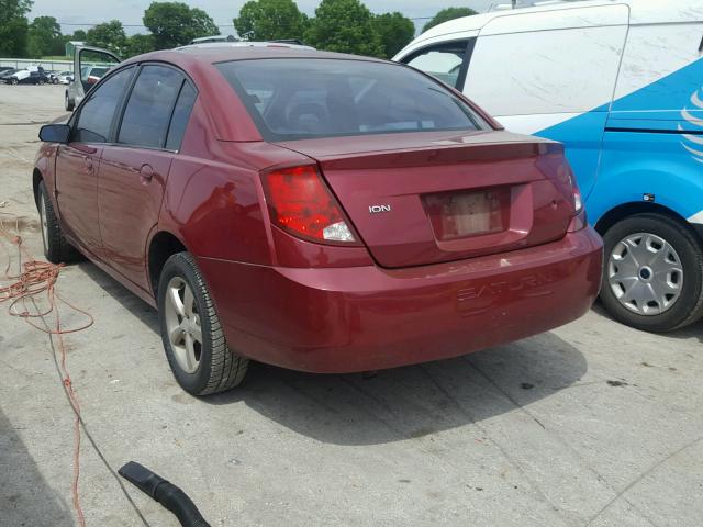 1G8AJ52F55Z179598 - 2005 SATURN ION LEVEL MAROON photo 3
