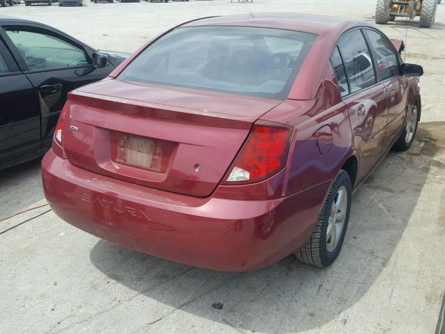 1G8AJ52F55Z179598 - 2005 SATURN ION LEVEL MAROON photo 4