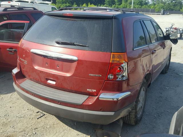 2A8GF68476R830585 - 2006 CHRYSLER PACIFICA T RED photo 4