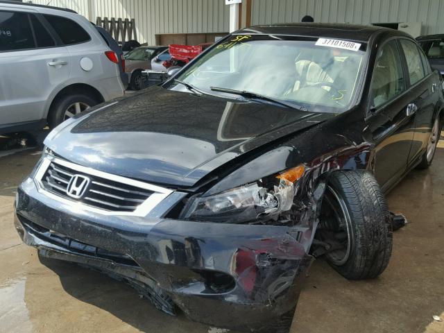 1HGCP36868A035124 - 2008 HONDA ACCORD EXL BLACK photo 2