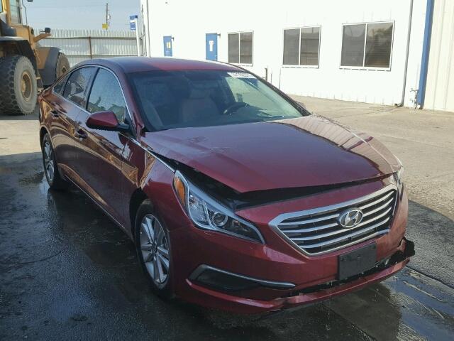 5NPE24AF6GH407649 - 2016 HYUNDAI SONATA SE BURGUNDY photo 1