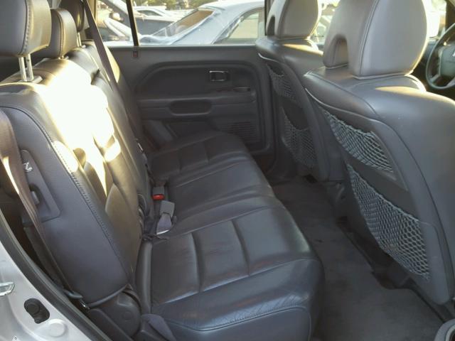 5FNYF28636B046437 - 2006 HONDA PILOT EX SILVER photo 6