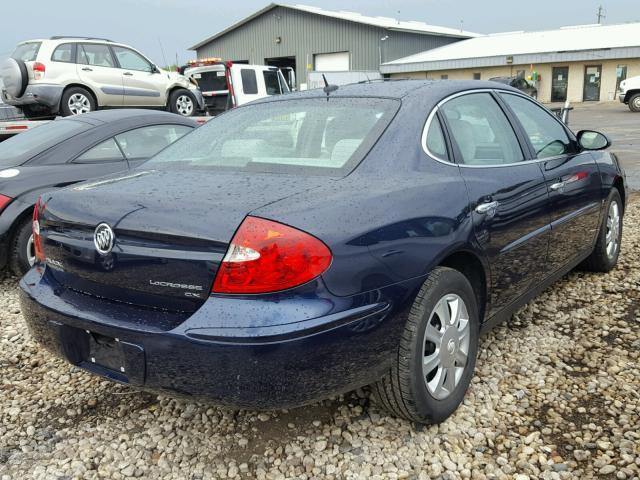 2G4WC582X71241109 - 2007 BUICK LACROSSE C BLUE photo 4