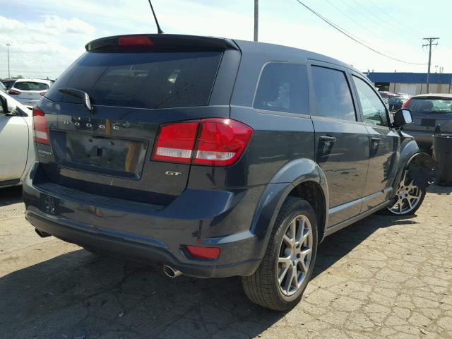 3C4PDDEG7HT593421 - 2017 DODGE JOURNEY GT GRAY photo 4