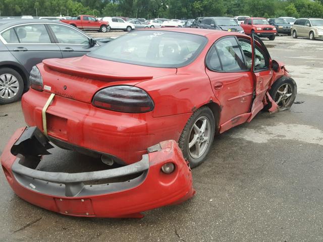 1G2WP52KXXF332525 - 1999 PONTIAC GRAND PRIX RED photo 4