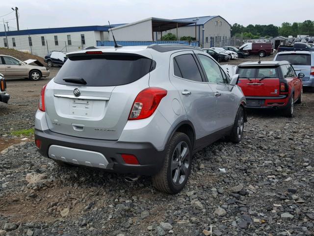 KL4CJBSBXEB683125 - 2014 BUICK ENCORE CON SILVER photo 4