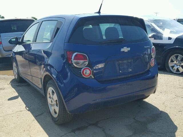 1G1JA6SHXE4150343 - 2014 CHEVROLET SONIC LS BLUE photo 3