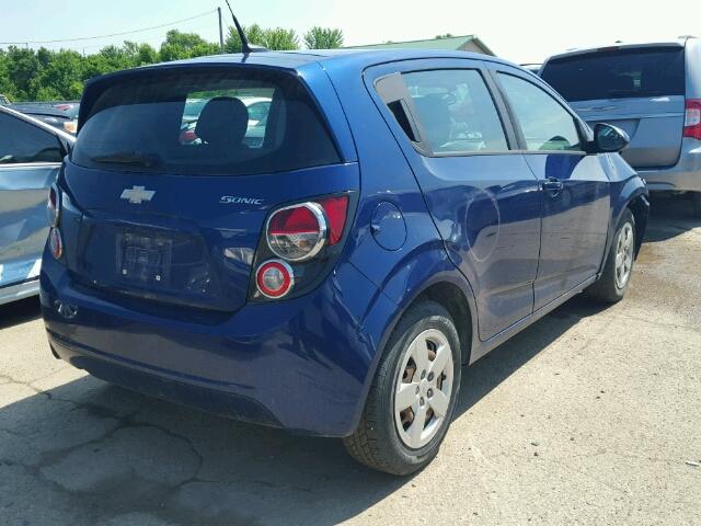 1G1JA6SHXE4150343 - 2014 CHEVROLET SONIC LS BLUE photo 4