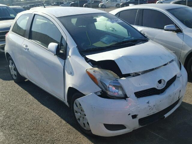 JTDJT4K31A5319406 - 2010 TOYOTA YARIS WHITE photo 1