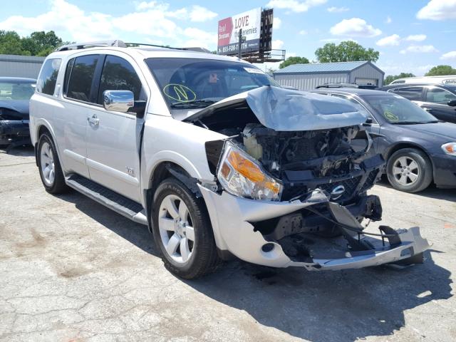 5N1BA08C58N615528 - 2008 NISSAN ARMADA SE SILVER photo 1