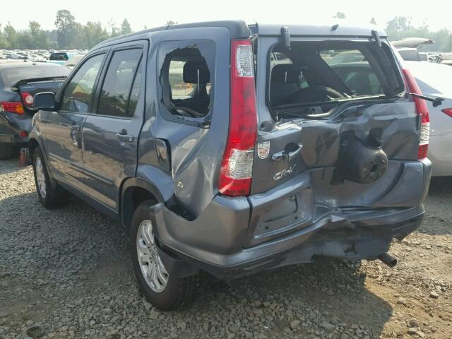 JHLRD78926C012023 - 2006 HONDA CR-V SE SILVER photo 3