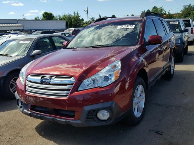 4S4BRCBC2D3247611 - 2013 SUBARU OUTBACK 2. RED photo 2