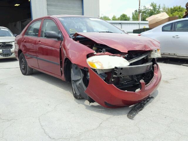 2T1BR32E44C228894 - 2004 TOYOTA COROLLA CE MAROON photo 1