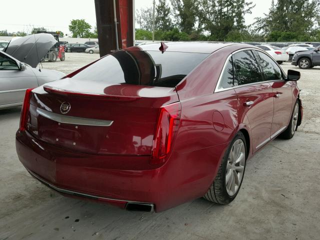 2G61M5S31E9146954 - 2014 CADILLAC XTS LUXURY RED photo 4