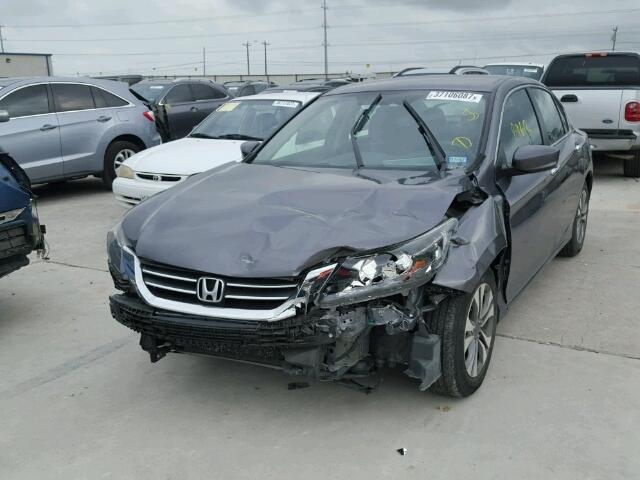 1HGCR2F37FA227125 - 2015 HONDA ACCORD LX GRAY photo 2