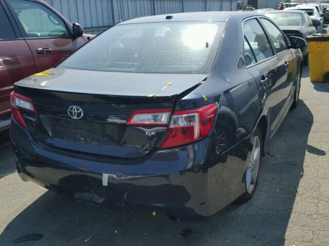 4T1BF1FK0EU390261 - 2014 TOYOTA CAMRY L BLACK photo 4