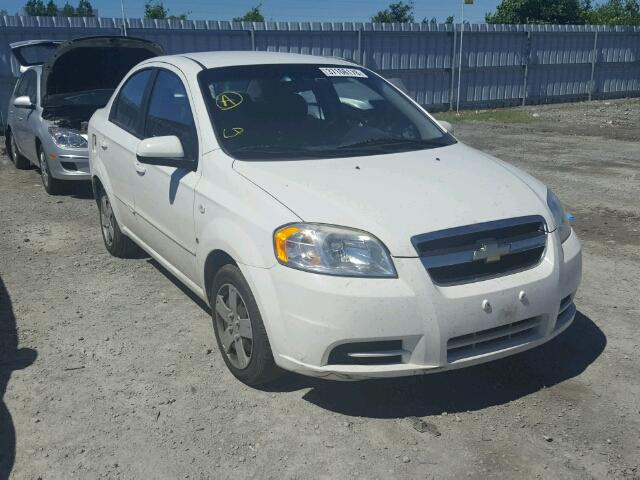 KL1TD55678B147127 - 2008 CHEVROLET AVEO BASE Blanc photo 1