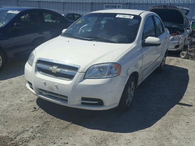KL1TD55678B147127 - 2008 CHEVROLET AVEO BASE Blanc photo 2