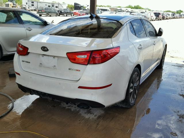 5XXGR4A6XEG268641 - 2014 KIA OPTIMA SX WHITE photo 4