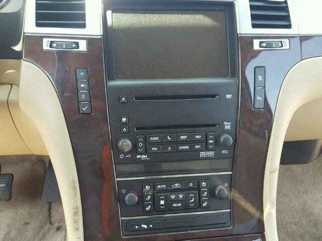 1GYFK26259R166638 - 2009 CADILLAC ESCALADE RED photo 9