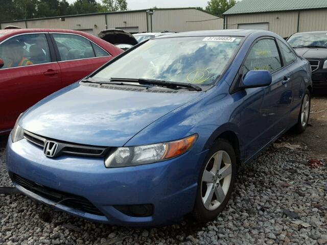 2HGFG11878H571333 - 2008 HONDA CIVIC EX BLUE photo 2