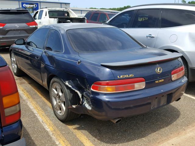 JT8JZ31C2N0004447 - 1992 LEXUS SC 300 BLUE photo 3