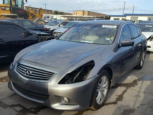 JN1CV6AP5CM936841 - 2012 INFINITI G37 BASE/S SILVER photo 2