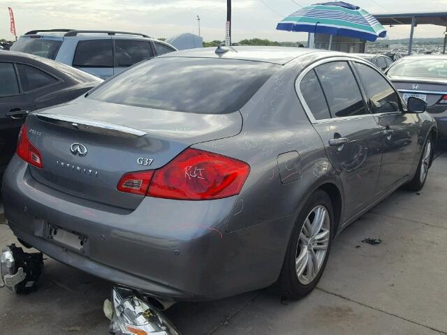 JN1CV6AP5CM936841 - 2012 INFINITI G37 BASE/S SILVER photo 4