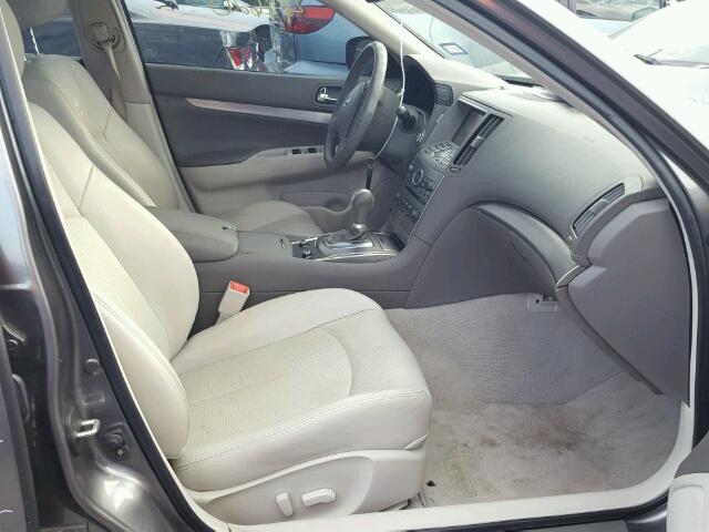 JN1CV6AP5CM936841 - 2012 INFINITI G37 BASE/S SILVER photo 5