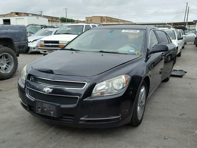 1G1ZC5E09AF190649 - 2010 CHEVROLET MALIBU 1LT BLACK photo 2