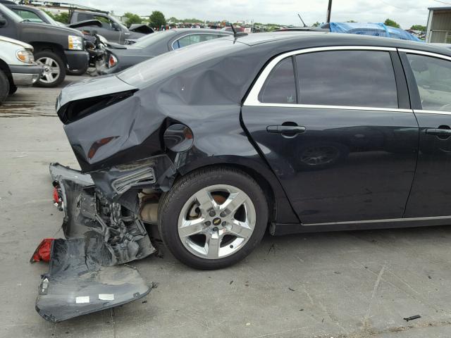 1G1ZC5E09AF190649 - 2010 CHEVROLET MALIBU 1LT BLACK photo 9