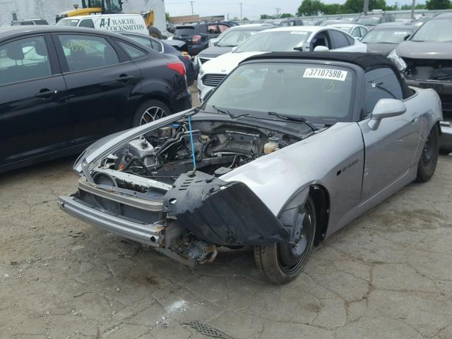 JHMAP11433T001507 - 2003 HONDA S2000 GRAY photo 2