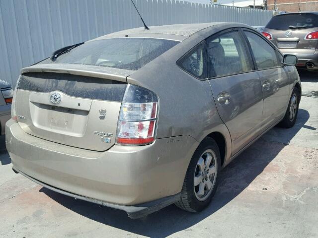 JTDKB20U340054044 - 2004 TOYOTA PRIUS CREAM photo 4