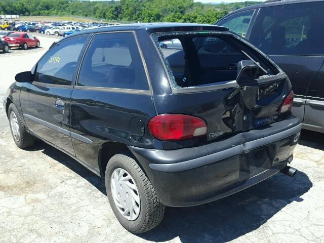 2C1MR2292V6755726 - 1997 GEO METRO LSI BLACK photo 3