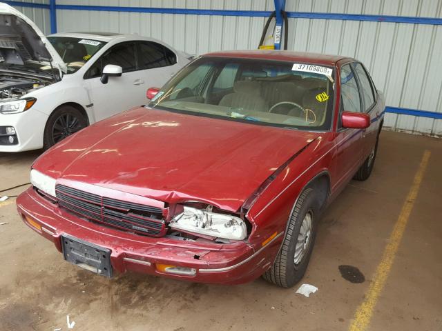 2G4WB55LXR1473535 - 1994 BUICK REGAL CUST RED photo 2